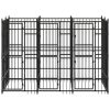 Outdoor Dog Kennel Steel 59.5 ft²